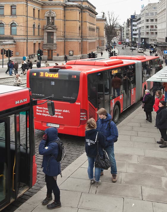 Bussjåfør i kollektivtrafikken